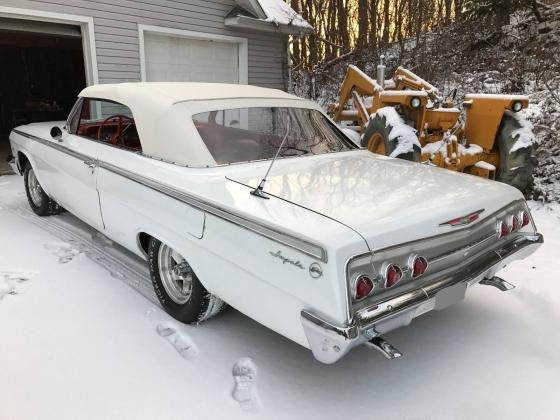 1962 Chevrolet Impala Convertible White 350