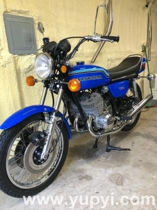 1972 Kawasaki H2 750 Sport Bike Blue