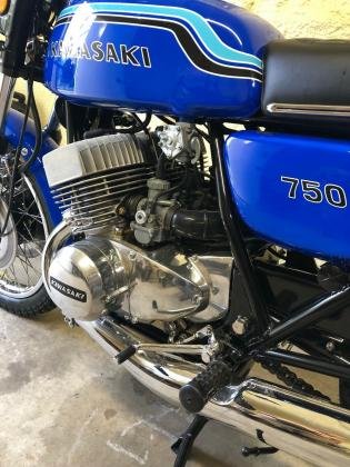 1972 Kawasaki H2 750 Sport Bike Blue