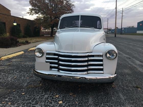 1951 Chevrolet 3100 5-window Truck White 350