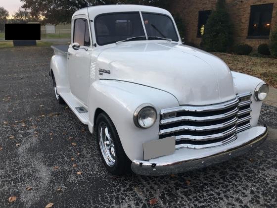 1951 Chevrolet 3100 5-window Truck White 350