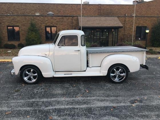 1951 Chevrolet 3100 5-window Truck White 350