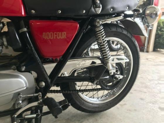 1975 Honda CB 400 Four Cylinder Light Ruby Red Low Miles