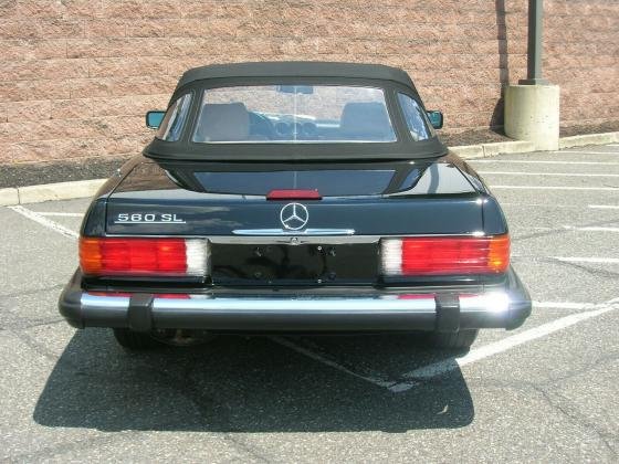 1989 Mercedes-Benz SL-Class 560SL Convertible R107 Series Black