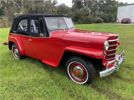 1950 Willys Jeepster Chrome Convertible Manual F-134