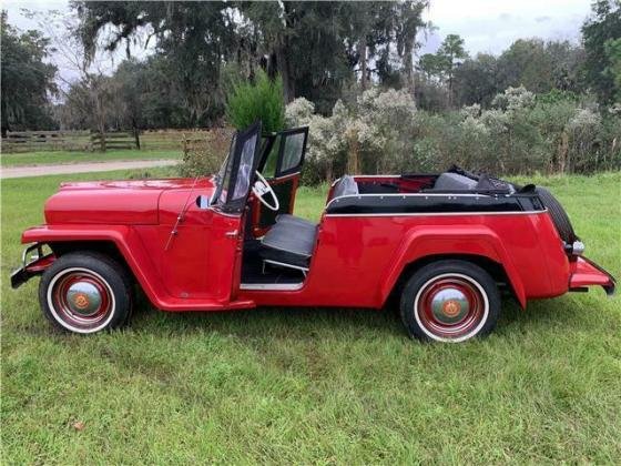 1950 Willys Jeepster Chrome Convertible Manual F-134