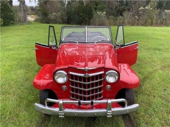 1950 Willys Jeepster Chrome Convertible Manual F-134