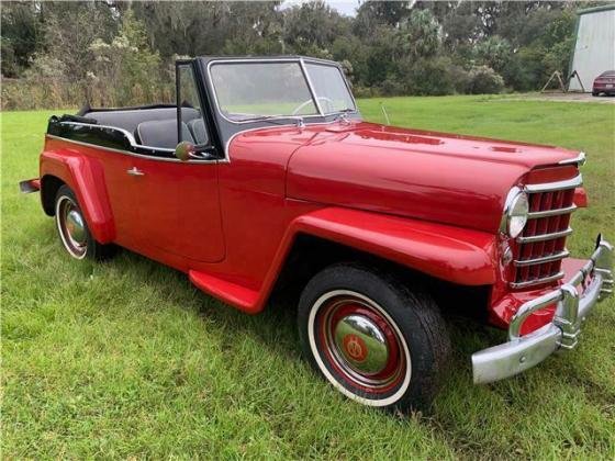 1950 Willys Jeepster Chrome Convertible Manual F-134