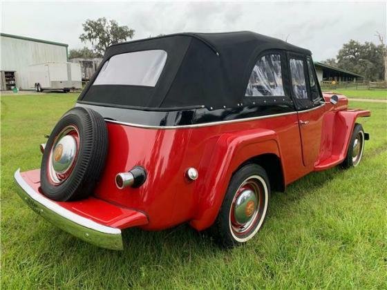 1950 Willys Jeepster Chrome Convertible Manual F-134