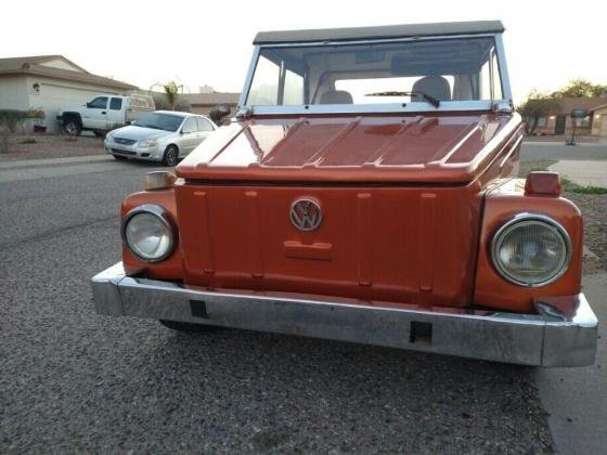 1971 Volkswagen Thing Convertible Orange RWD Manual