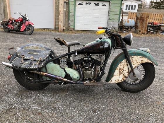 1946 Indian Chief Green Low Mileage