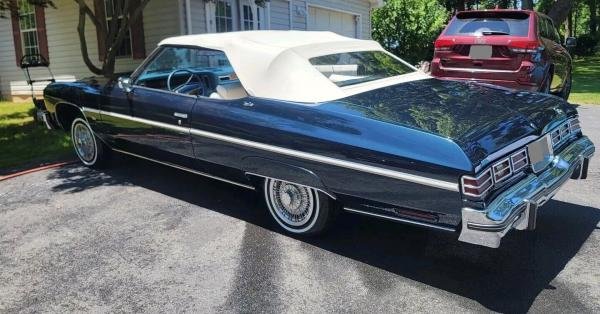 1975 Chevrolet Caprice Convertible Blue RWD Automatic