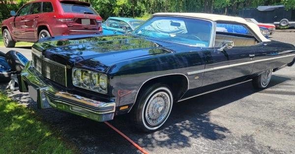 1975 Chevrolet Caprice Convertible Blue RWD Automatic