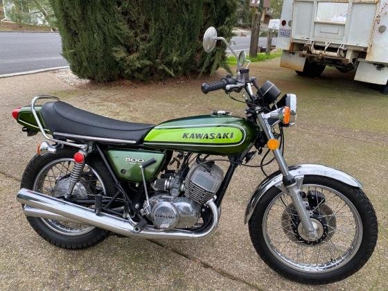 1973 Kawasaki H1 500 Sport Bike Green