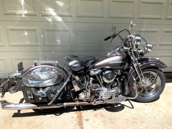 1957 Harley Davidson FLH 1200 Panhead Gunmetal Grey