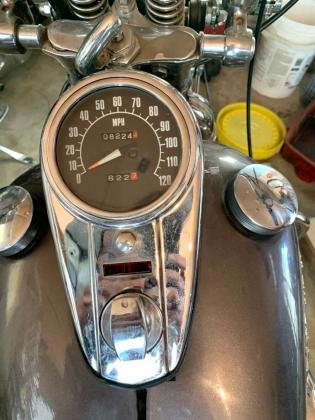 1957 Harley Davidson FLH 1200 Panhead Gunmetal Grey