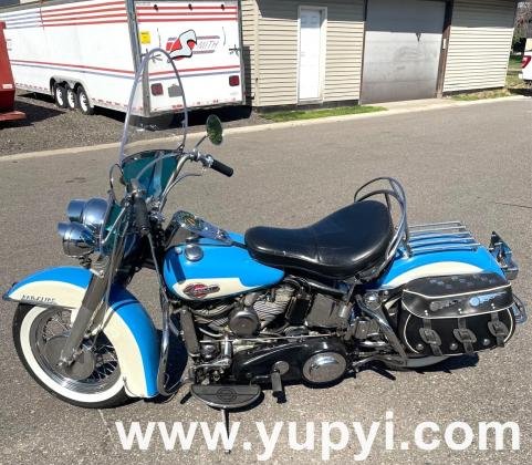 1959 Harley-Davidson FL Duo-Glide 1200 in Blue-Birch White Paint