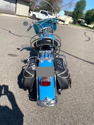 1959 Harley-Davidson FL Duo-Glide 1200 in Blue-Birch White Paint