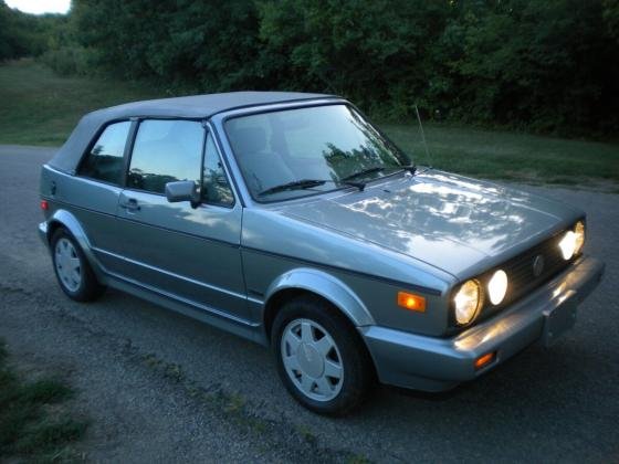 1989 Volkswagen Karmann Cabriolet Manual Silver