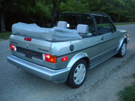 1989 Volkswagen Karmann Cabriolet Manual Silver