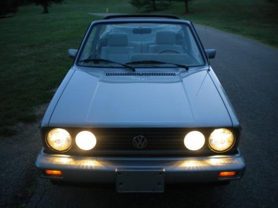 1989 Volkswagen Karmann Cabriolet Manual Silver