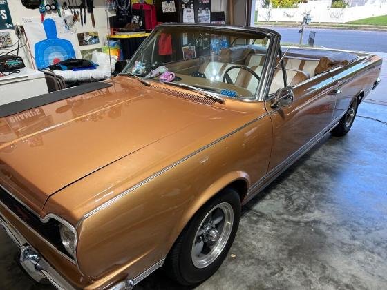 1967 AMC Rambler Rogue Convertible Brown RWD Automatic 232