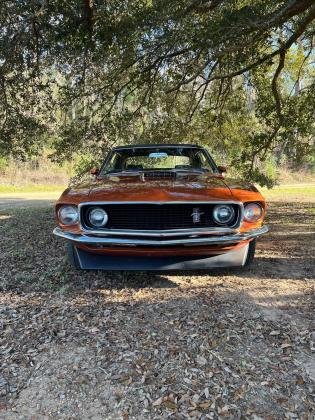 1969 Ford Mustang Orange RWD Automatic Gold 302