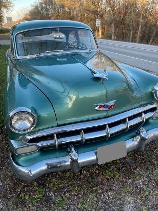 1954 Chevrolet Bel Air Coupe Green RWD Automatic 235ci