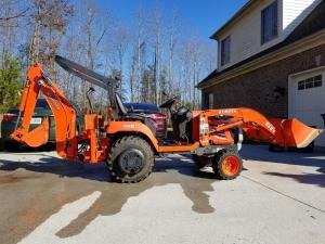 2006 Kubota BX24 Tractor Front Loader, Backhoe, 48