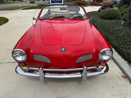 1961 Volkswagen Karmann Ghia Cabriolet Red RWD Manual