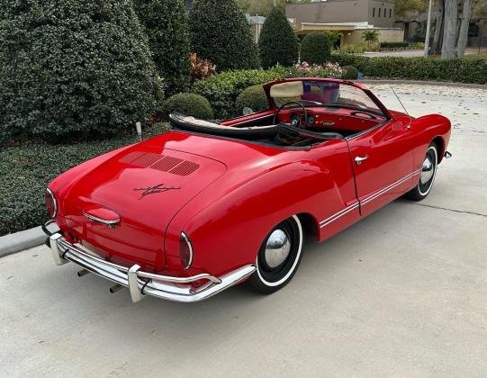 1961 Volkswagen Karmann Ghia Cabriolet Red RWD Manual