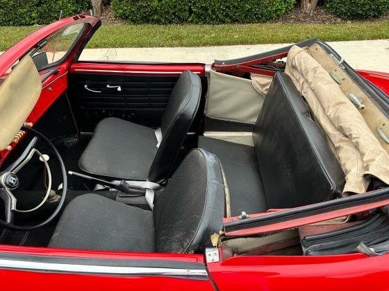 1961 Volkswagen Karmann Ghia Cabriolet Red RWD Manual