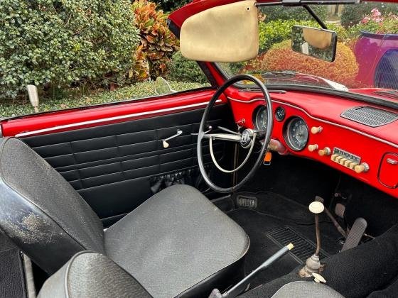 1961 Volkswagen Karmann Ghia Cabriolet Red RWD Manual