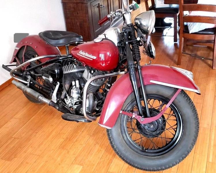 Motorcycles - 1950 Harley Davidson WL 45ci Flathead Red