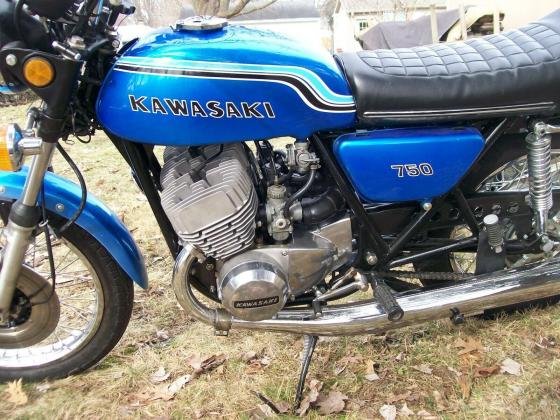 1972 Kawasaki H2 Restored Blue