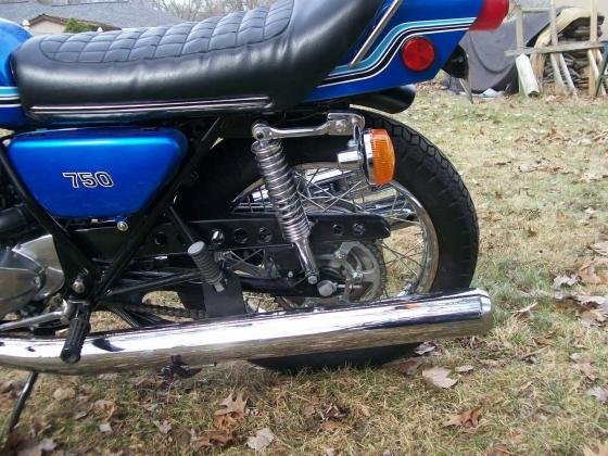 1972 Kawasaki H2 Restored Blue