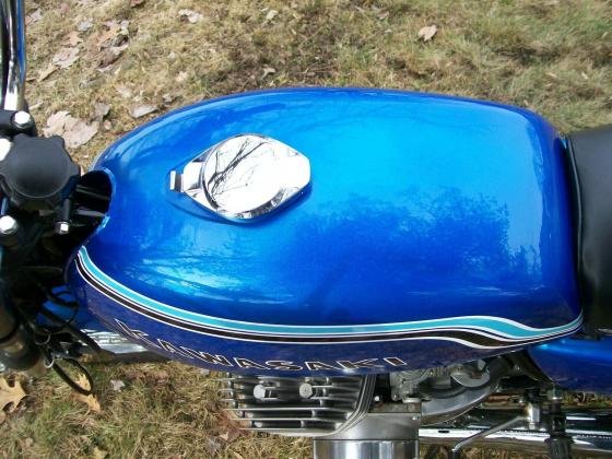 1972 Kawasaki H2 Restored Blue